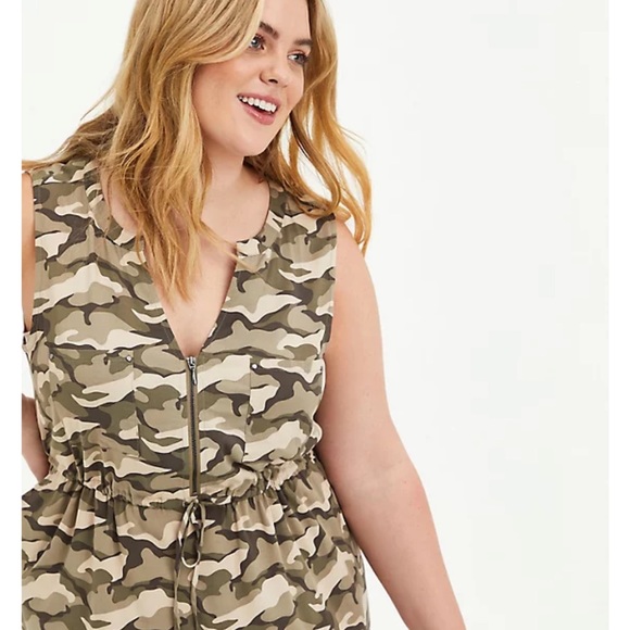 NWT Torrid sz 2x Mini Challis Zip Front Dress!! - Picture 2 of 5